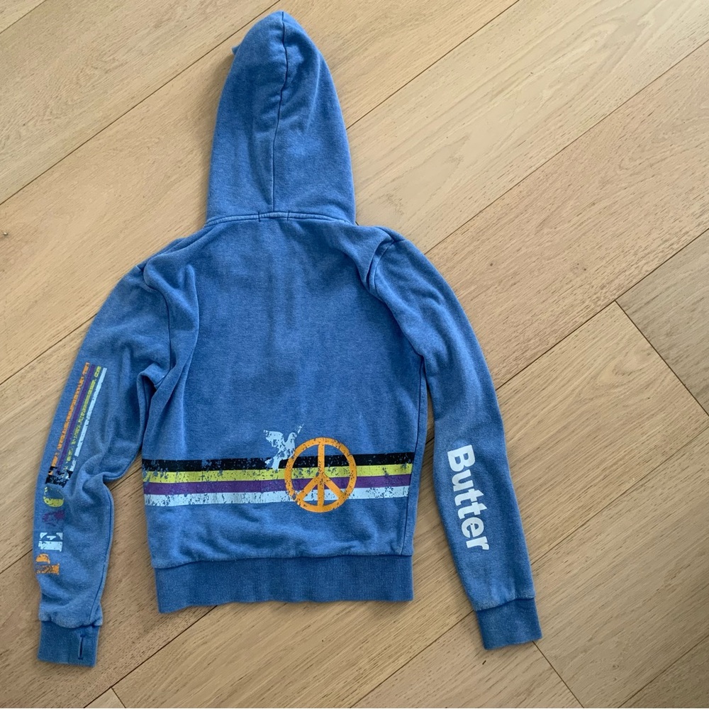 BUTTER SUPER SOFT GIRLS HOODIE SIZE L 10/12